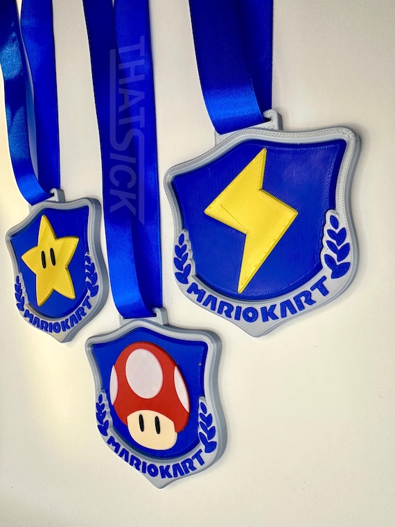 マリオパーティー4チャンピオンバッチ Mario Kart World Medallions - Etsy