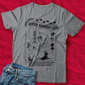 Jurassic River Adventure T-Shirt | Universal Studios | Theme Park  | Water Ride | Orlando | Hollywood | Classic 90s | Dinosaurs