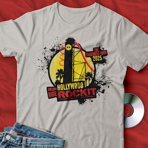 Hollywood Rip Ride Rockit T-Shirt | Rollercoaster T-Shirt | Universal Studios T-Shirt | Universal Ride Shirt