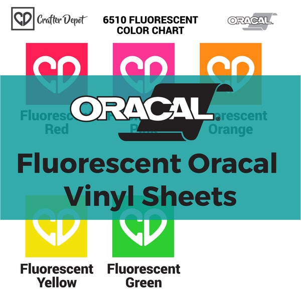 Oracal 6510 Fluorescent Vinyl Sheets - Fluorescent Vinyl, Neon Vinyl, Neon Pink Vinyl, Hot Pink Vinyl, Adhesive Vinyl Sheets, Outdoor Vinyl