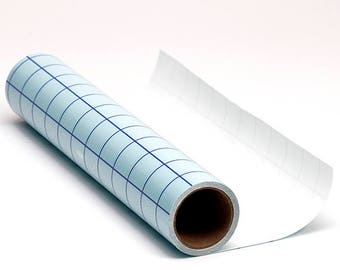 Crafter Depot Grid Transfer Tape - 12"x10' Roll, Transfer Tape for Vinyl, Transfer Tape Roll, Transferring Tape, Clear Transfer Tape