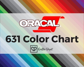 Oracal 631 Color Guide, Vinyl Color Chart, Color Sample, Sample Book, 631 Oracal Vinyl, Self Adhesive Vinyl, Semi Permanent Vinyl