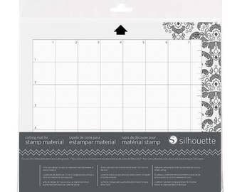 Silhouette Stamp Mat - Cutting Mat for Stamps, Mat size 9" x 7.5", Cutting size 7.5" x 6", Silhouette Portrait, Silhouette Cameo, Stamp Mat