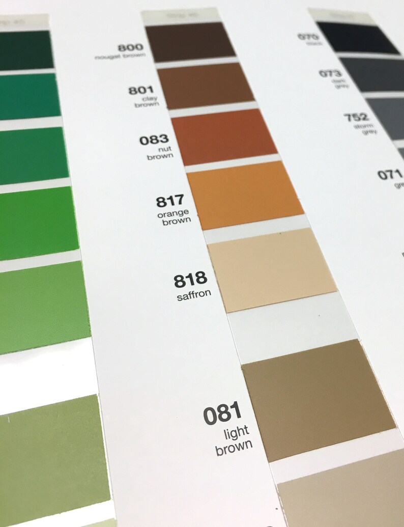Oracal 631 Color Guide Vinyl Color Chart Color Sample | Etsy