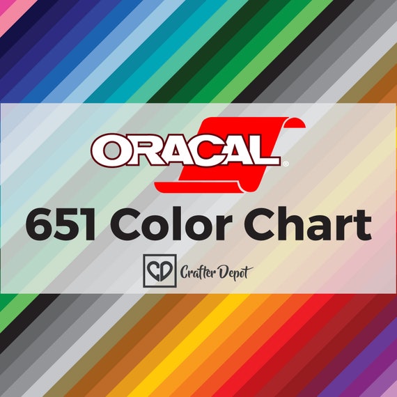 Oracal 651 Color Chart, Vinyl Color Chart, Color Sample, Sample