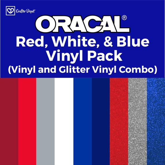 Patriotic Vinyl Bundle - Vinyl Bundle, Vinyl Pack, Patriotic Bundle, Adhesive Vinyl, 651 Vinyl, Oracal 651 Vinyl, America, Red White Blue