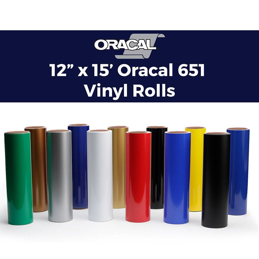 Oracal 651 Vinyl Rolls 12x15' Oracal 651 Roll Etsy
