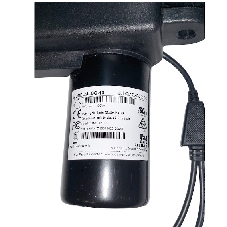 ProFurnitureParts Okin Refined Power Recliner Motor Actuator Model JLDQ-10 Część JLDQ.10.435.250C zdjęcie 2