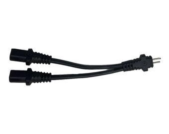 ProFurnitureParts 6 inch 2 Pin Splitter Lead Y Cable 2 Motors to 1 Power Supply for Electric Recliner Lift Chair