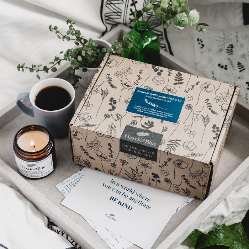 Soy Candle Making Kit Revive and Uplift Makes Two Candles Etsy UK