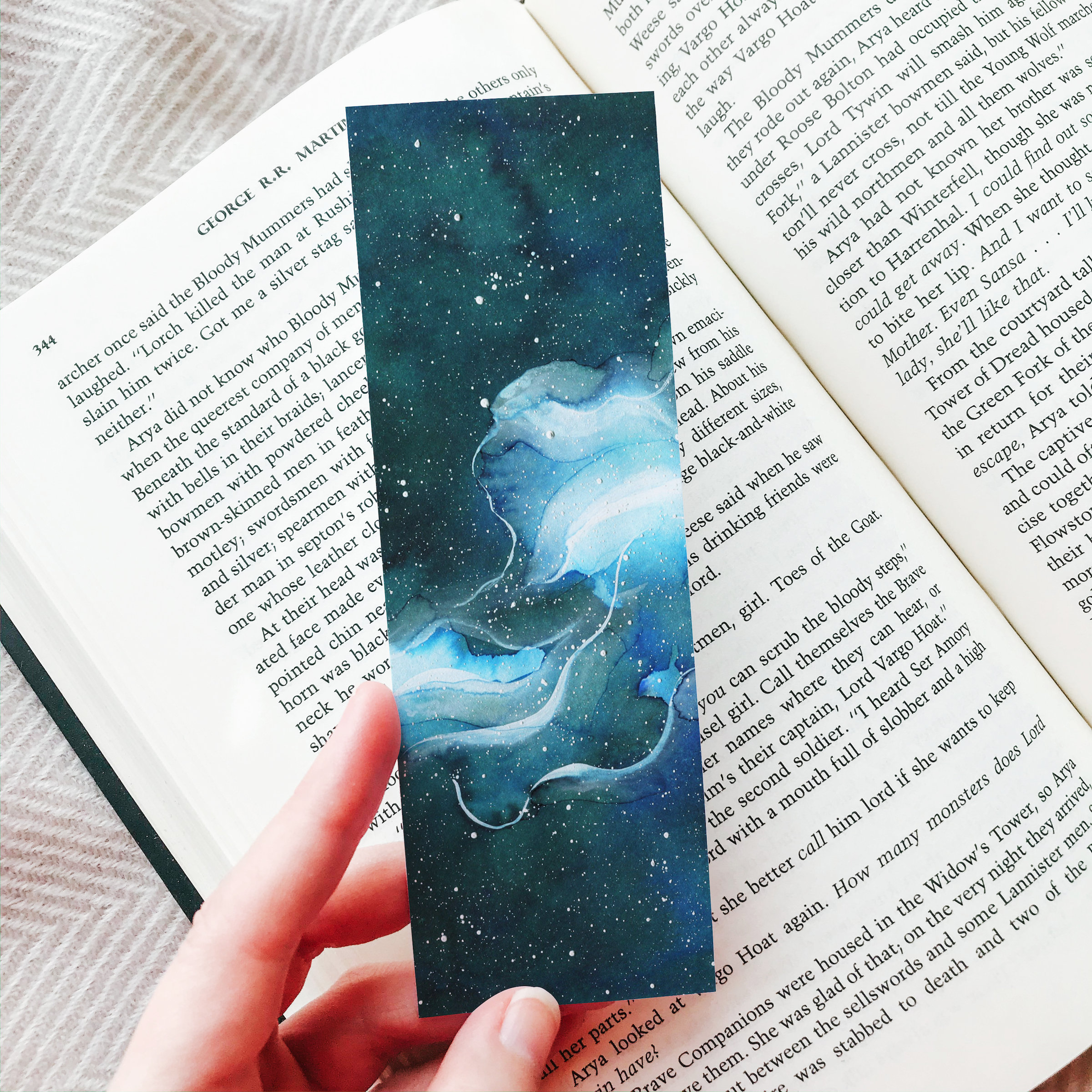 printable bookmarks space bookmark set watercolour galaxy etsy