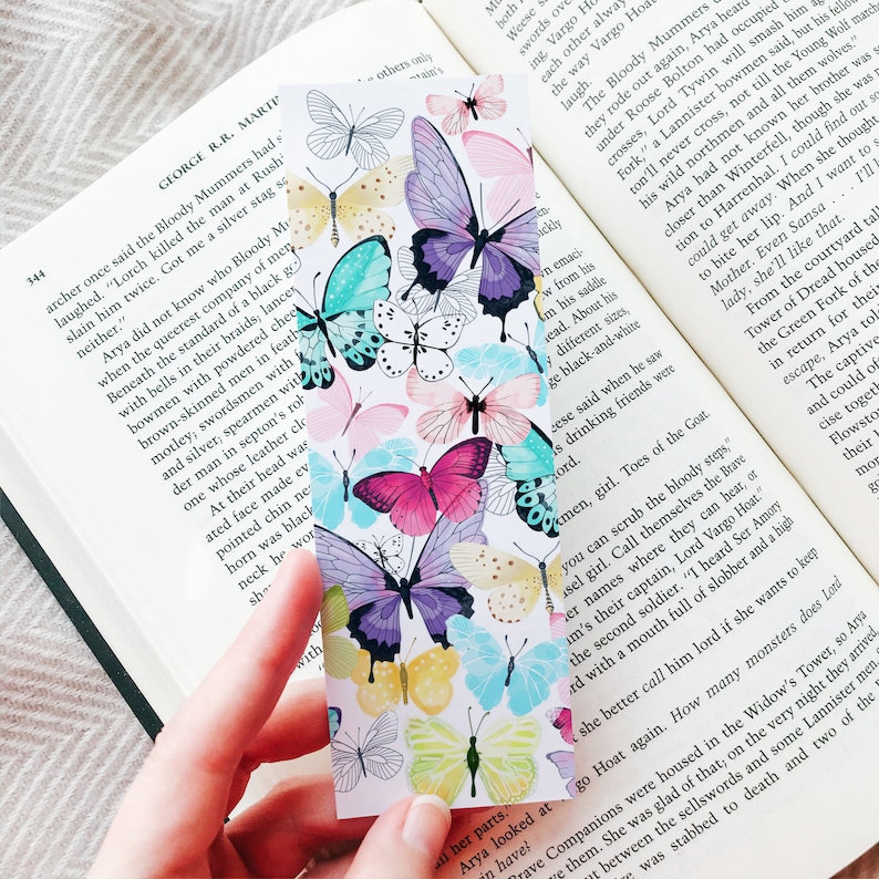 Butterfly Bookmark Printable, Butterfly Party Favors, PDF DOWNLOAD - Etsy