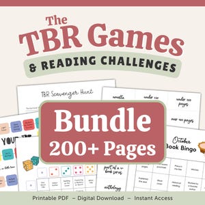 Paquete de desafíos de libros y juegos SUB desglosados para amantes de los libros, DESCARGAR