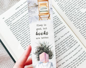 Funny Bookish Bookmark Printable, Book Lover Gift, Digital Bookmark Quote, Book Gifts for Readers, Watercolor Bookmark for Books, DOWNLOAD