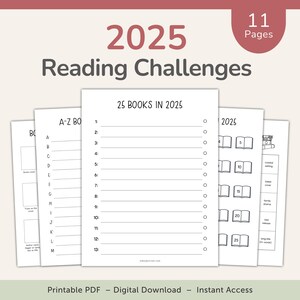 Retos de lectura para imprimir en 2025, Book Binog, Retos de lectura para amantes de la lectura, PDF – DESCARGAR
