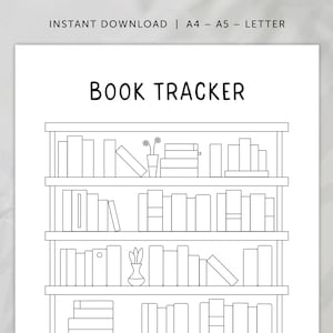 Rastreador de estantería para leer libros y descargar, PDF – A4 y A5