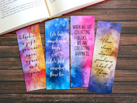 19 free printable bookmarks with inspirational quotes