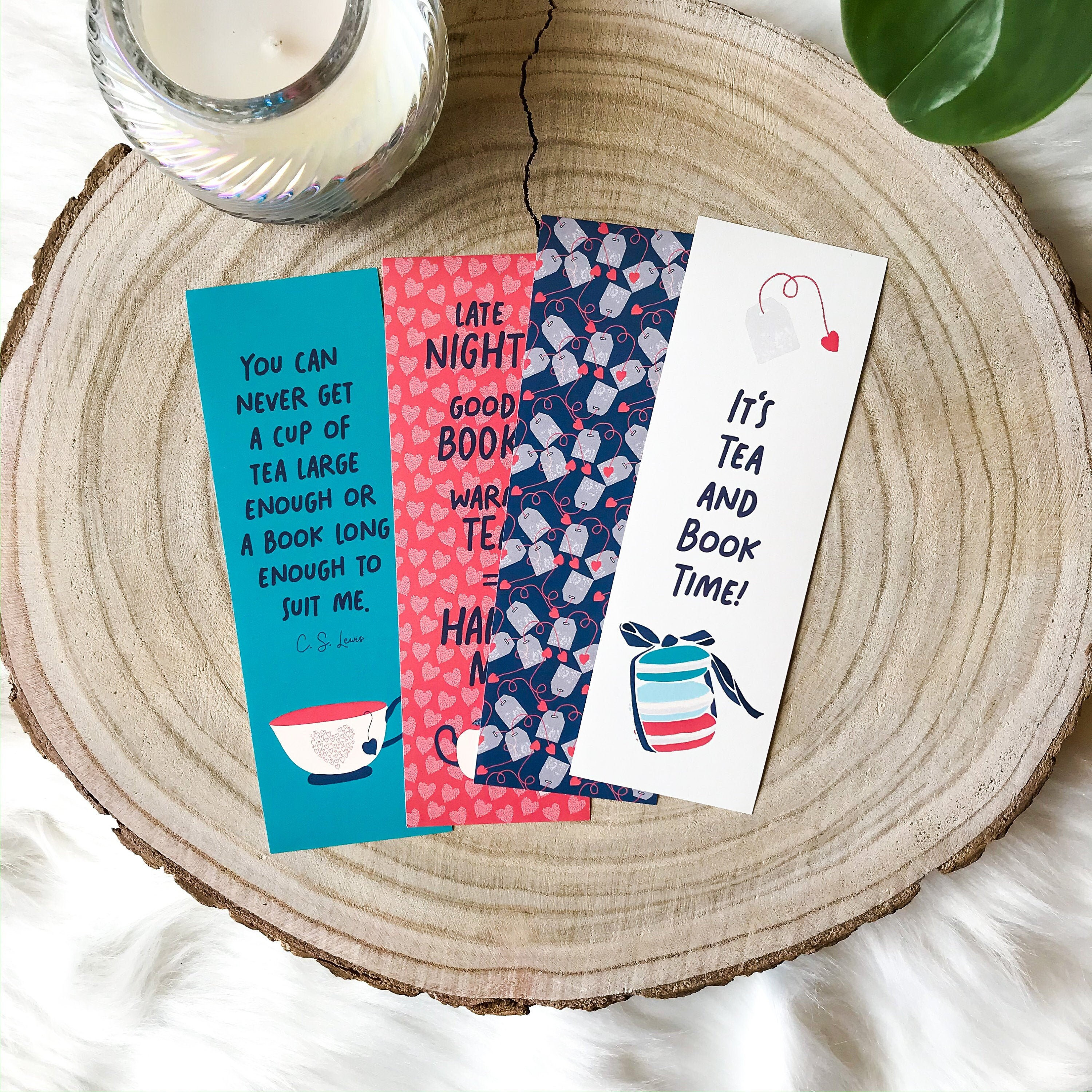 Printable Bookmark Set Pdf Bookmarks Download Bookish Gifts Etsy