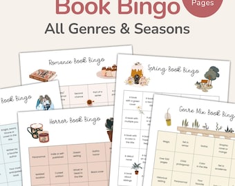 Boekbingobundel om af te drukken, Uitdaging voor boekenliefhebbers, PDF – DOWNLOAD