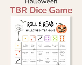 Halloween TBR Game with Spooky Reading Prompts, Halloween Reading Challenge, What to Read Next, Bookish Printable – DOWNLOAD