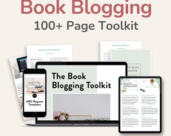 Book Blogger Toolkit, Book Blogging Resources, Book Blog Planner, Printable PDF, Instant DOWNLOAD