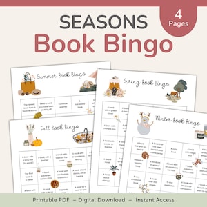 Książka Bingo Pory roku do druku, PDF – POBIERZ