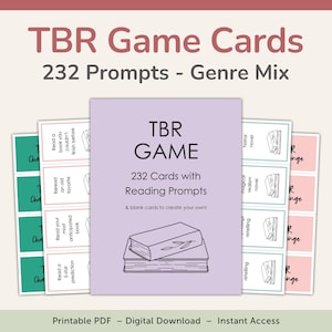 Cartes de jeu TBR à imprimer, PDF – TÉLÉCHARGER