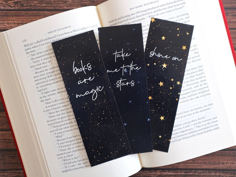 printable bookmarks galaxy stars space quotes bookmarks