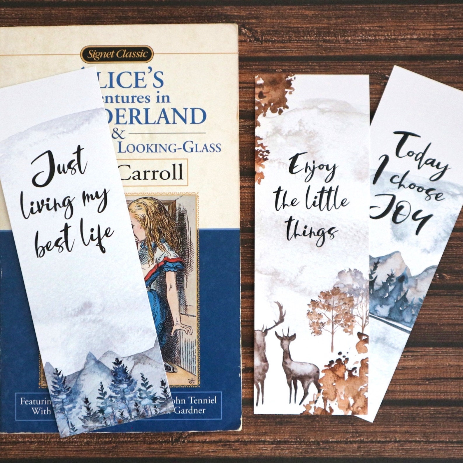 printable bookmarks inspirational quotes watercolour