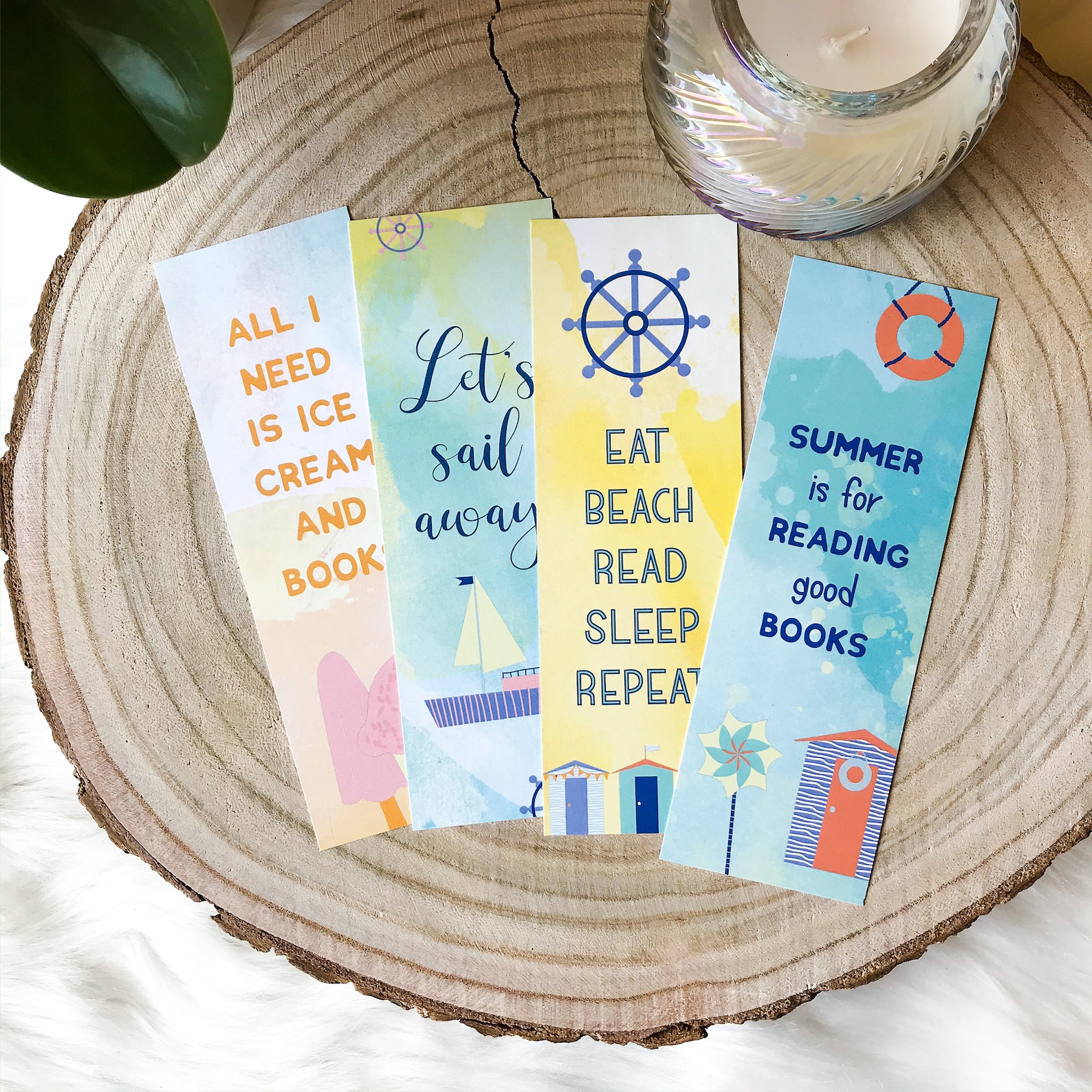 Printable Bookmarks Summer Reading Bookish Gifts Book Lover Etsy