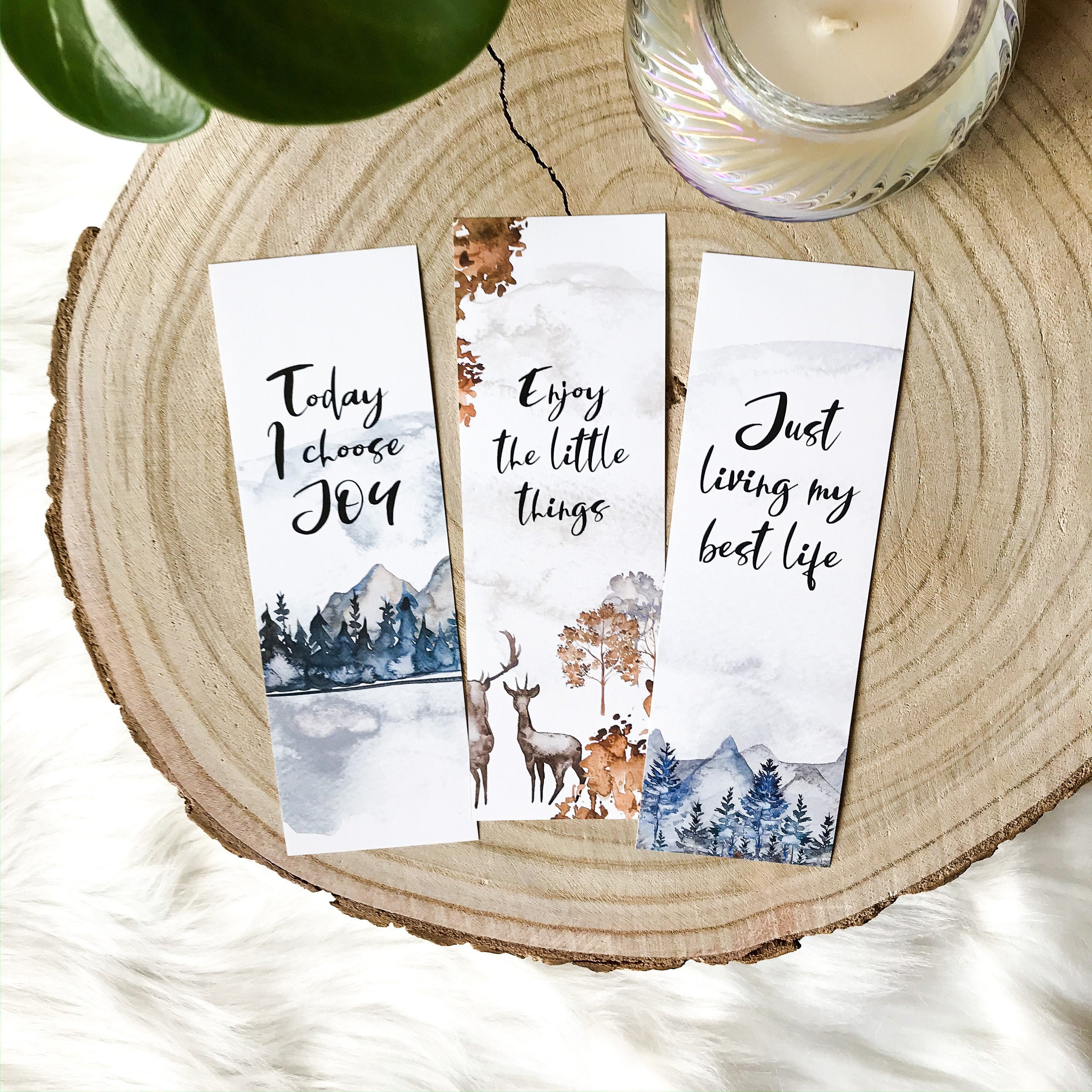 printable bookmarks inspirational quotes watercolour bookmarks etsy