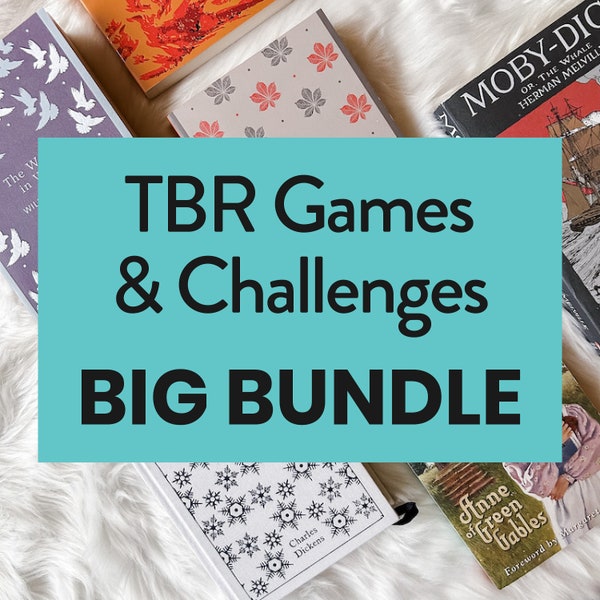 TBR Games & Reading Challenges Printable Bundle, What to Read Next, PDF – DOWNLOAD