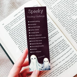 Spooky Reading Challenge Bookmark Printable, Halloween Reading Challenge, PDF – DOWNLOAD