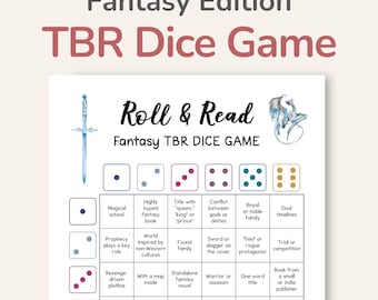 Fantasy TBR Game with Reading Prompts, What to Read Next, Printable – DOWNLOAD