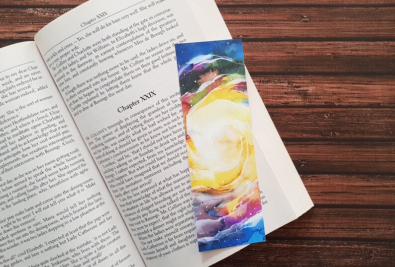 printable bookmarks space bookmark set watercolour galaxy etsy