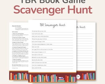 TBR Scavenger Hunt, Book TBR Game, What to Read Next Challenge – DOWNLOAD