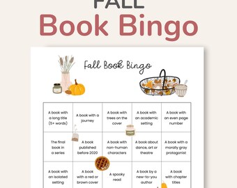 Fall Reading Challenge Printable, Autumn Reading Prompts, What to Read ...