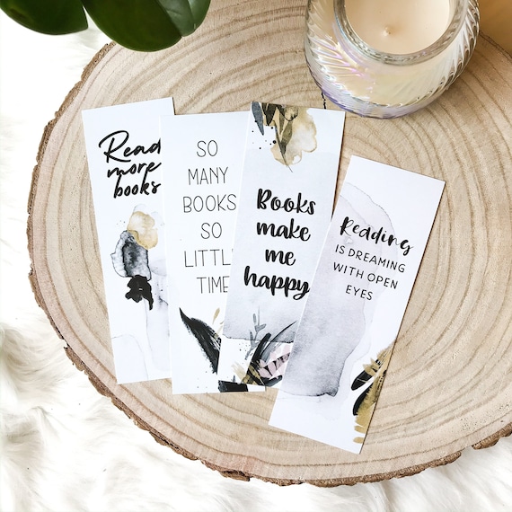 Printable Bookmarks For Books Watercolor Bookmark Reading Book Etsy Uk
