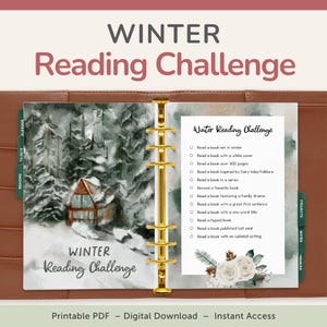 Planificador del Desafío de Libros de Invierno: Insertos para imprimir (PDF) – DESCARGAR