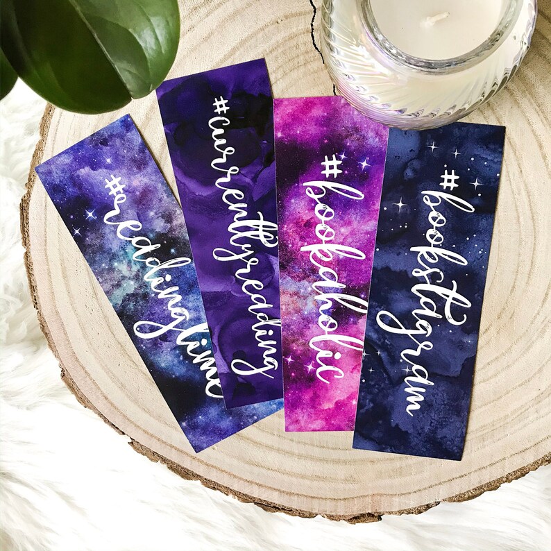 Printable Bookmarks Bookstagram Book Nerd Currently Reading Hashtag