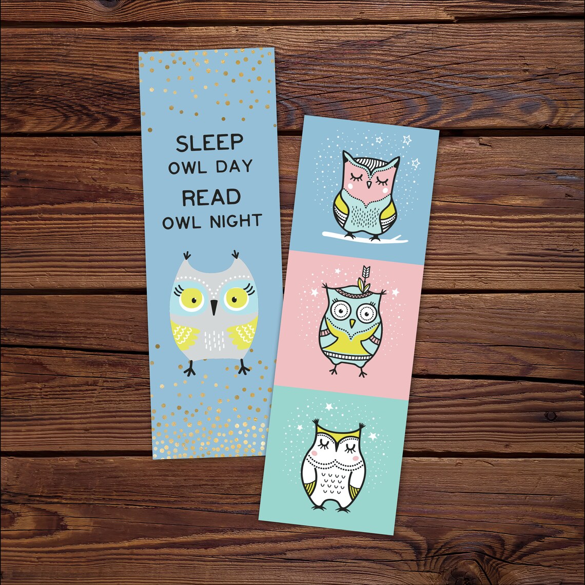 Printable Owl Bookmarks for Books Owl Gifts Planner Etsy