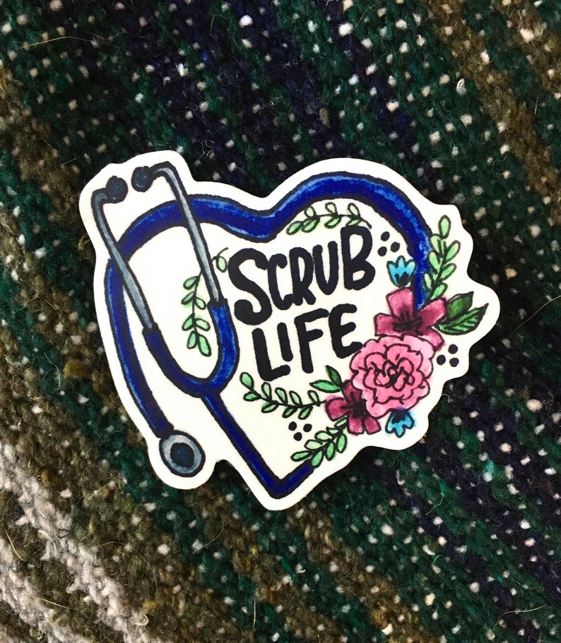 Nurse Medical Healthcare Vinyl Sticker Decals Dishwasher Safe Etsy