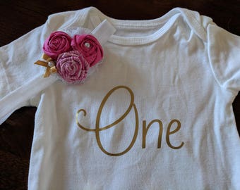 1st Birthday /Cake Smash Bodysuit
