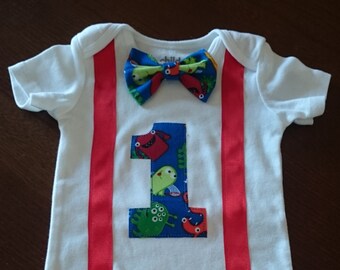 Monster 1st Birthday / Cake Smash Onesie