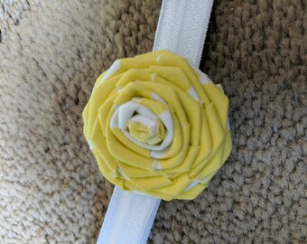 Yellow Rose Headband