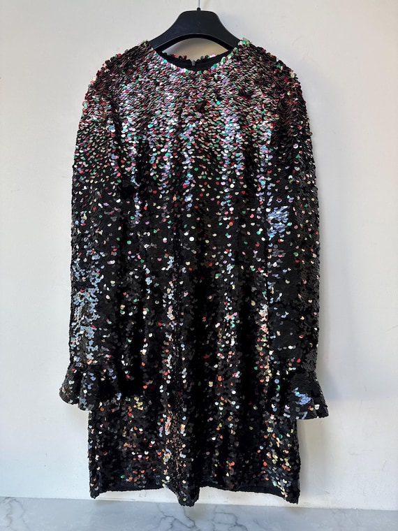 designer glitter dress Illusion V-Neckline Glitter Long Gown BZ017 10 / Silver main image 0