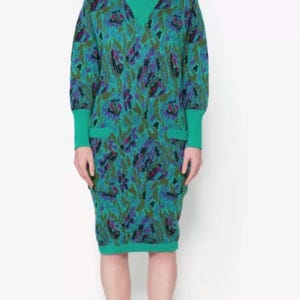 vintage Yves Saint Laurent Rive Gauche dress circa 1970,  Yves Saint Laurent Rive Gauche, Yves Saint Laurent vintage wool dress, knit dress