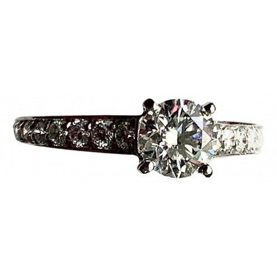 Cartier vintage solitaire ring, engagement ring Ca
