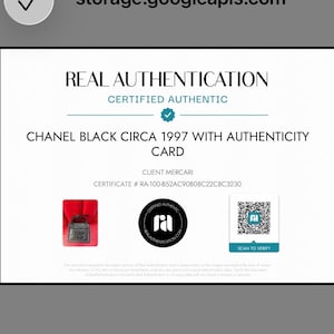 CHANEL Black circa 1997 with authenticity card, Chanel vintage tote bag, 1997 Vintage Chanel, Chanel Iconic tote image 2