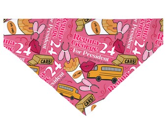 Bandana per cani Regina George: sopra il collare, accessorio da ragazze cattive